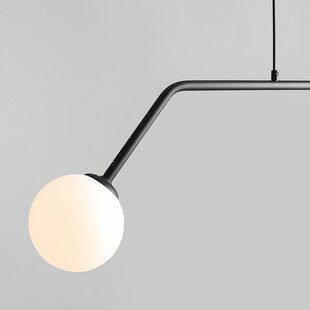 Lampa wisząca 2 kule Pure Black | Aldex | Sklep z lampami