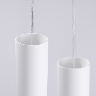 Lampa wisząca 3 punktowa Lami Round biała Sollux - Nowoczesny design