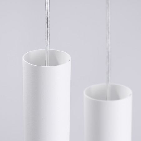Lampa wisząca 3 punktowa Lami Round biała Sollux - Nowoczesny design