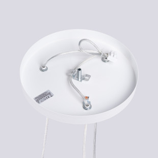 Lampa wisząca 3 punktowa Lami Round biała Sollux - Nowoczesny design