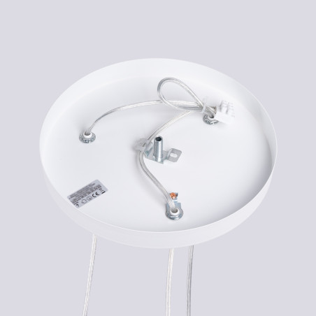 Lampa wisząca 3 punktowa Lami Round biała Sollux - Nowoczesny design