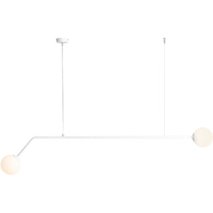 Lampa wisząca biała Aldex Pure White - 2 kule szklane | Sklep z lampami