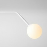 Lampa wisząca biała Aldex Pure White - 2 kule szklane | Sklep z lampami