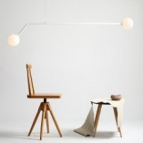 Lampa wisząca biała Aldex Pure White - 2 kule szklane | Sklep z lampami