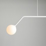 Lampa wisząca biała Aldex Pure White - 2 kule szklane | Sklep z lampami