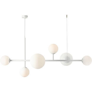 Lampa wisząca szklane kule Dione 130 biała marki Aldex