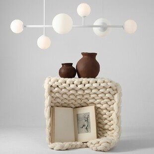 Lampa wisząca Dione VI biała Aldex - nowoczesny design
