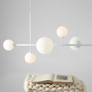 Lampa wisząca Dione VI biała Aldex - nowoczesny design