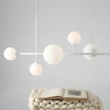 Lampa wisząca Dione VI biała Aldex - nowoczesny design