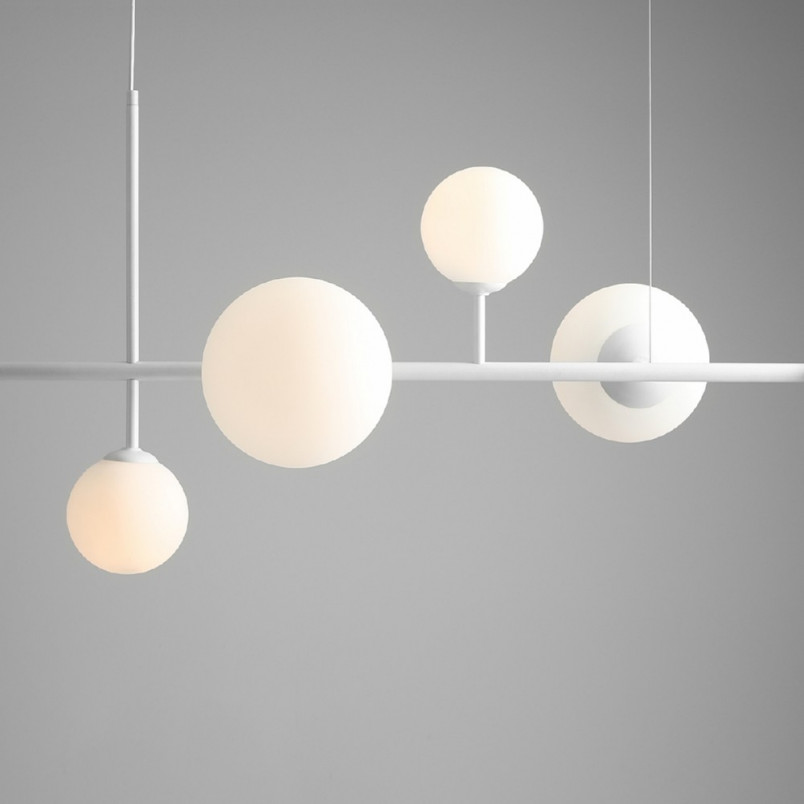Lampa wisząca Dione VI biała Aldex - nowoczesny design