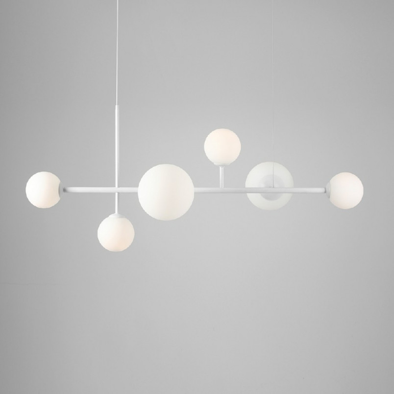 Lampa wisząca Dione VI biała Aldex - nowoczesny design
