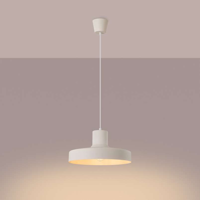 Lampa wisząca loft Bilo beżowa | Sollux - Oświetlenie