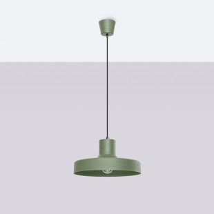 Lampa wisząca loft Bilo zielona | Sollux - Nowoczesny design