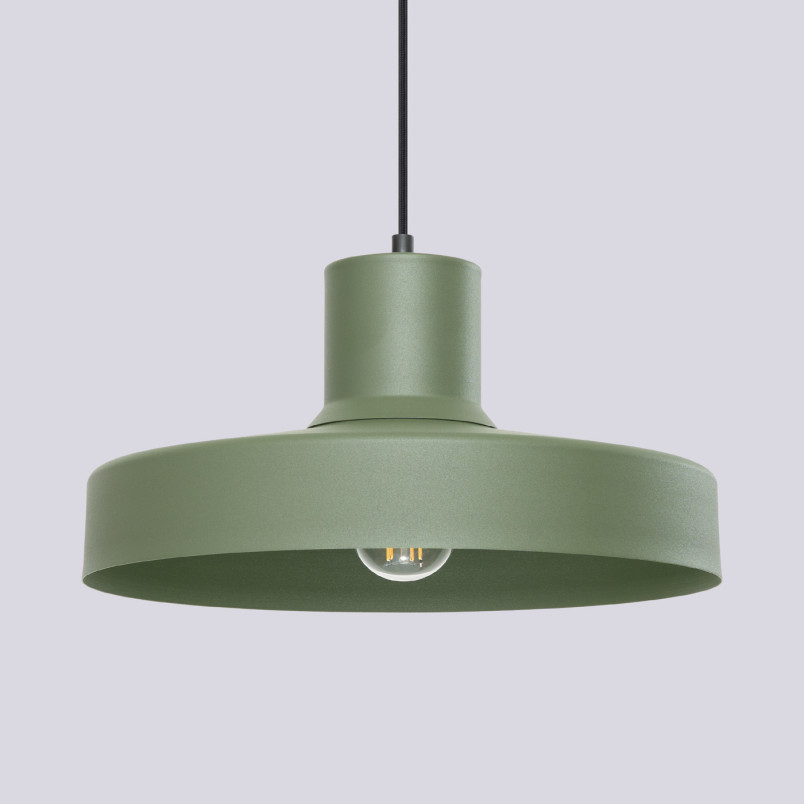 Lampa wisząca loft Bilo zielona | Sollux - Nowoczesny design