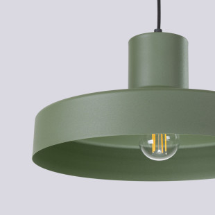 Lampa wisząca loft Bilo zielona | Sollux - Nowoczesny design
