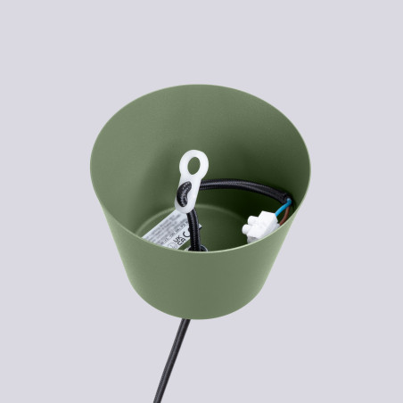 Lampa wisząca loft Bilo zielona | Sollux - Nowoczesny design