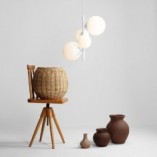 Lampa wisząca Bloom Aldex - 4 szklane kule, biała