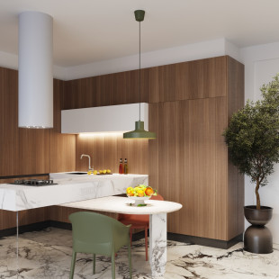 Lampa wisząca loft Bilo zielona | Sollux - Nowoczesny design
