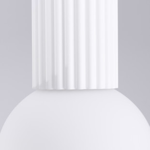 Plafon ryflowany Halo biały Sollux | Lampa sufitowa IP44