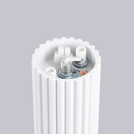Plafon ryflowany Halo biały Sollux | Lampa sufitowa IP44