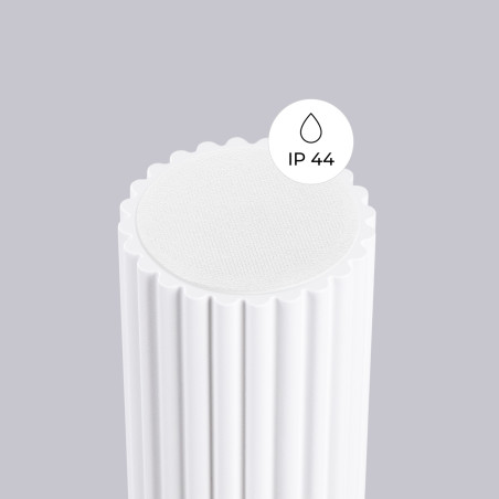 Plafon ryflowany Halo biały Sollux | Lampa sufitowa IP44