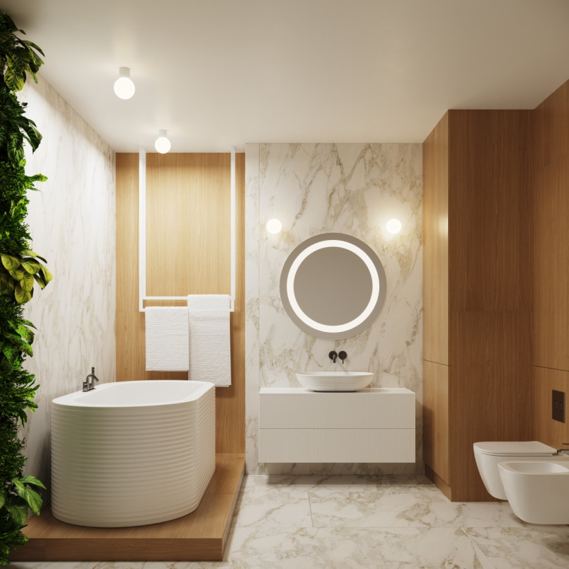 Plafon ryflowany Halo biały Sollux | Lampa sufitowa IP44