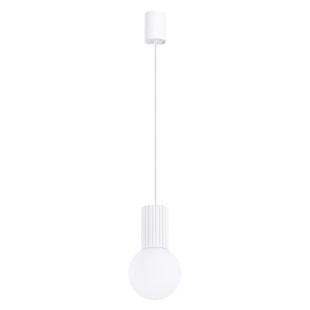 Lampa wisząca biała Sollux Halo – nowoczesny design | Oświetlenie