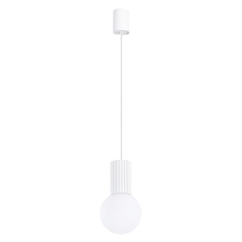 Lampa wisząca biała Sollux Halo – nowoczesny design | Oświetlenie