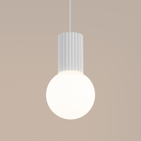 Lampa wisząca biała Sollux Halo – nowoczesny design | Oświetlenie