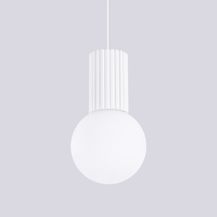 Lampa wisząca biała Sollux Halo – nowoczesny design | Oświetlenie