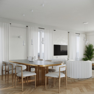 Lampa wisząca biała Sollux Halo | 3 punkty, szklane kule
