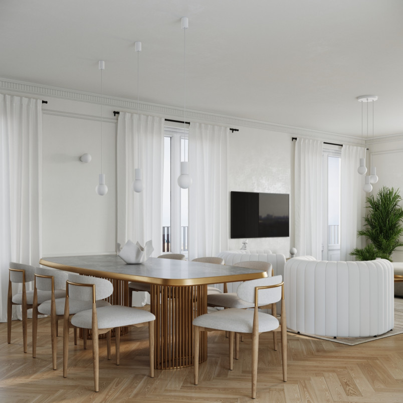 Lampa wisząca biała Sollux Halo | 3 punkty, szklane kule
