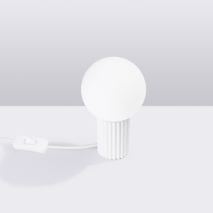 Lampa stołowa biała Sollux Halo | Nowoczesny design