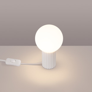 Lampa stołowa biała Sollux Halo | Nowoczesny design