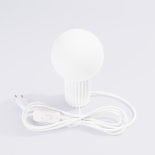 Lampa stołowa biała Sollux Halo | Nowoczesny design