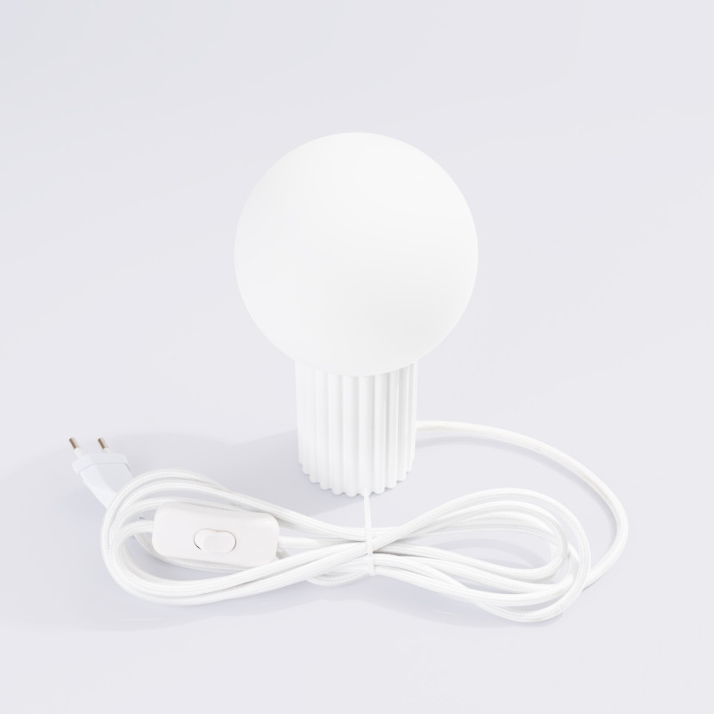 Lampa stołowa biała Sollux Halo | Nowoczesny design