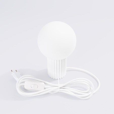 Lampa stołowa biała Sollux Halo | Nowoczesny design