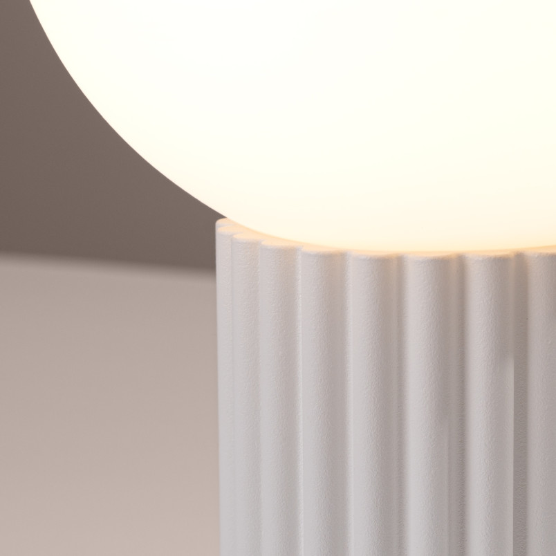 Lampa stołowa biała Sollux Halo | Nowoczesny design