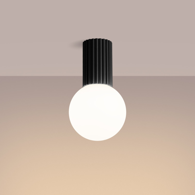 Plafon ryflowany Halo Sollux | IP44, 12cm | Sklep Sollux