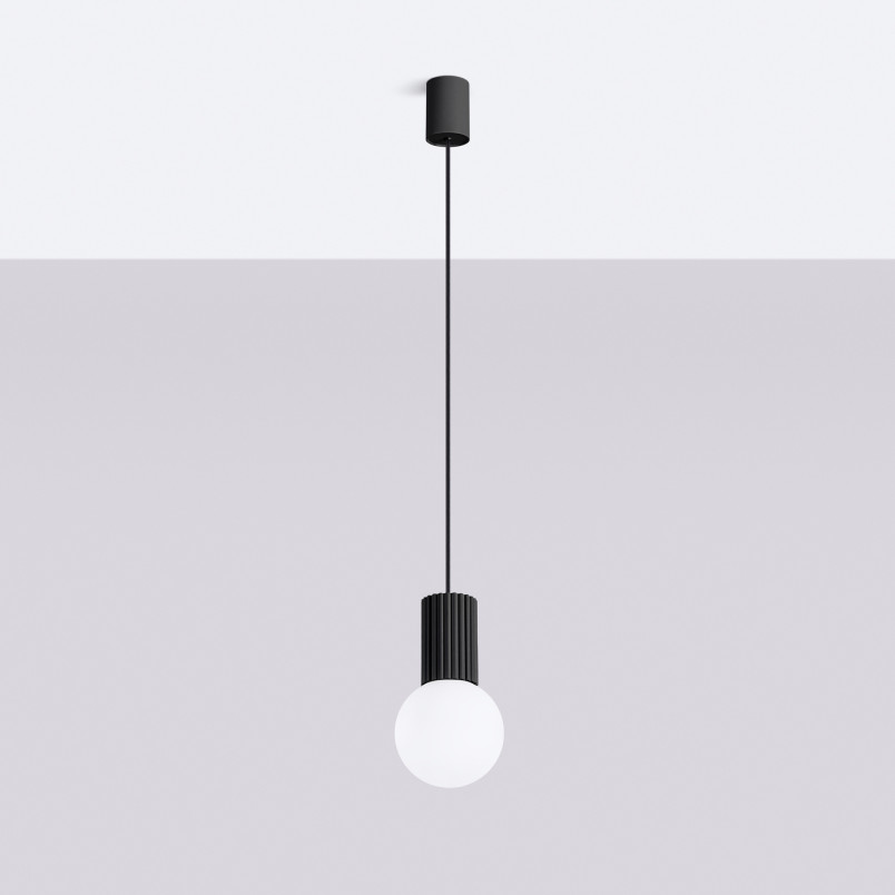 Lampa wisząca ryflowana Halo Sollux - nowoczesny design