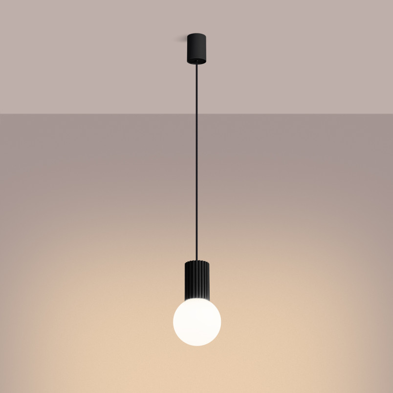 Lampa wisząca ryflowana Halo Sollux - nowoczesny design