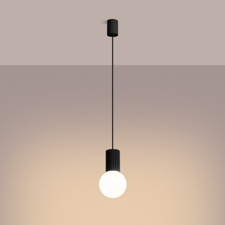 Lampa wisząca ryflowana Halo Sollux - nowoczesny design