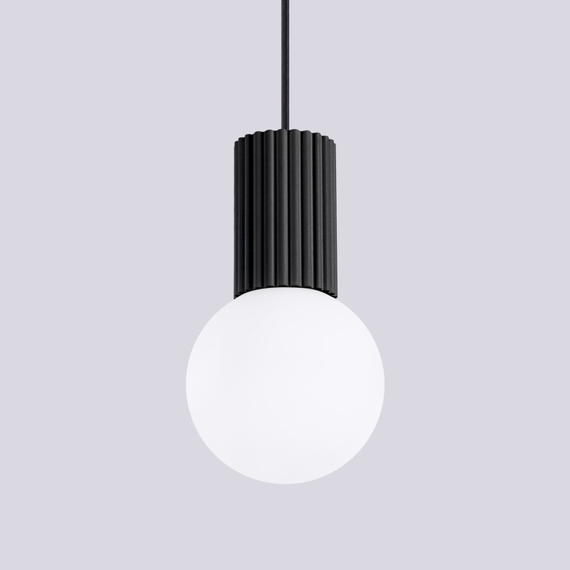 Lampa wisząca ryflowana Halo Sollux - nowoczesny design