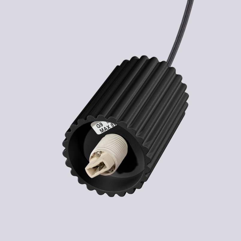 Lampa wisząca ryflowana Halo Sollux - nowoczesny design