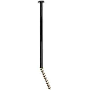 Lampa sufitowa glamour czarno-złota tuba Stick Long marki Aldex