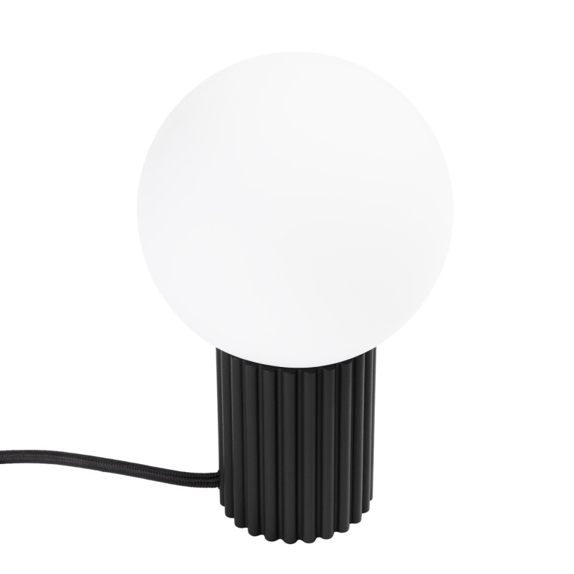 Lampa stołowa ryflowana Halo Sollux | Biały/Czarny | Kup online