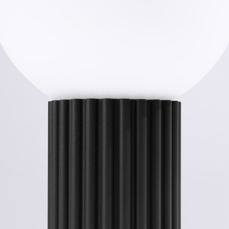 Lampa stołowa ryflowana Halo Sollux | Biały/Czarny | Kup online