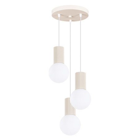 Lampa wisząca Halo Sollux | 3 punkty, biały/beżowy