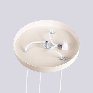 Lampa wisząca Halo Sollux | 3 punkty, biały/beżowy