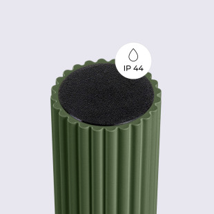 Plafon ryflowany Halo Sollux | Biały/Oliwkowy, IP44